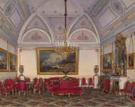 Hau Edward Petrovich Interiors of the Winter Palace. The Third Reserved Apartment. The Drawing-Room01 - Hermitage